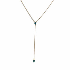 Laura Teardrop Lariat Necklace