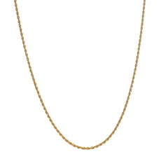 Twist Rope Chain Necklace 24”