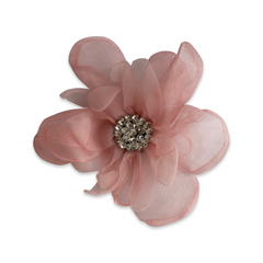Crystal Magnetic Flower Brooch