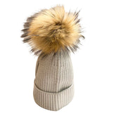 Cara Ribbed Pom Pom Hat