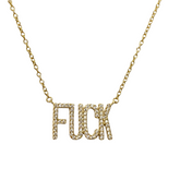 Sterling Silver Fuck Necklace