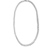 Unisex Sterling Silver Italian Cuban Chain 16”