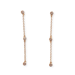 Amy Bezel Drop Earrings
