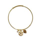 Sterling Silver Hamsa Charmed Bracelet