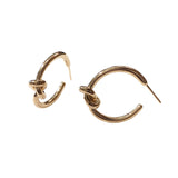Gold Filled Knot Open Hoops