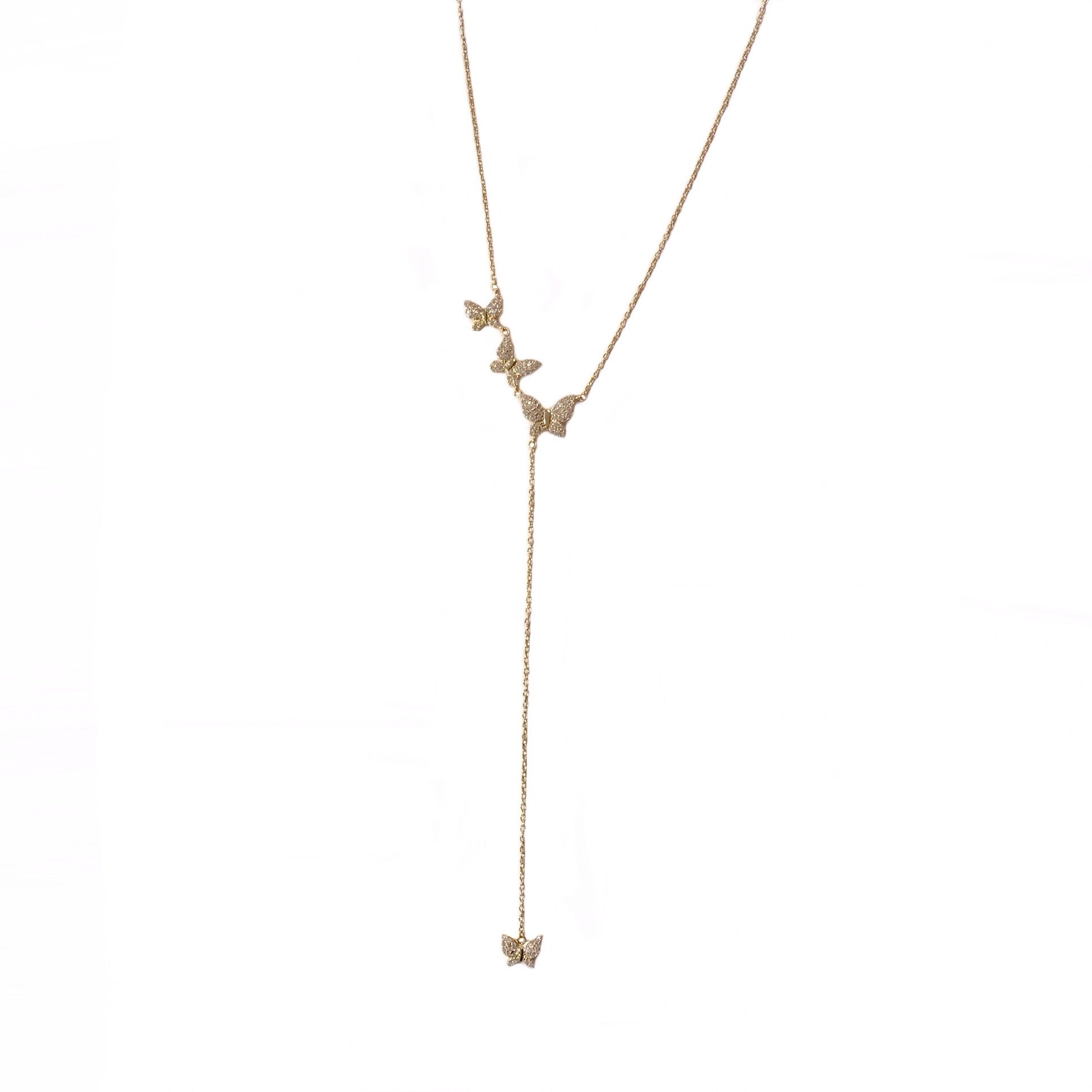 Butterfly Lariat Necklace