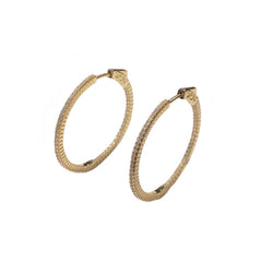 Brass Channeled French Clasp Hoops