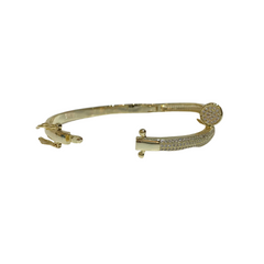 Sparkle Nail Bangle Bracelet