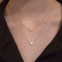 Amy Classic Bezel 0.4cm Necklace