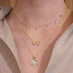 Bow Ribbon Necklace