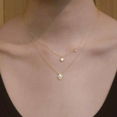 Hamsa Mother Of Pearl Necklace