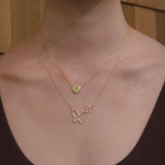 Amore Flat Heart Necklace