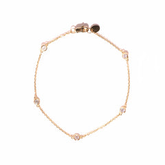 Leah 3mm Bezel Station Bracelet