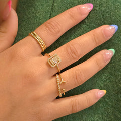 Dove Bezel Diamond Eternity Ring