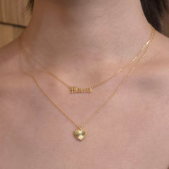 Mama Gothic Script Necklace