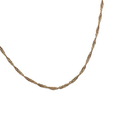 Sterling Silver Singapore Chain Necklace 20”