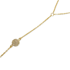 Pave Disc Hand Chain