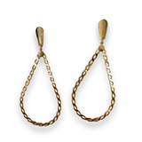 Brianna Gold Filled Chain Teardrop Earrings