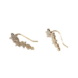 Clara Sparkle Flower Crawler Earrings