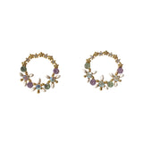 Flower Wreath Studs