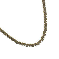Amy Heart Bezel Tennis Necklace