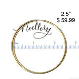 Sterling Silver Hoops Gold Thick