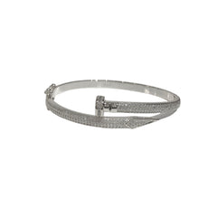 Sparkle Nail Bangle Bracelet