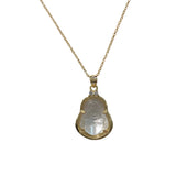 Buddha Gemstone Double CZ 16” Necklace