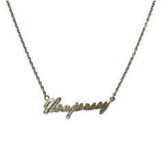New Jersey Cursive Script Necklace