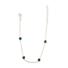 Amore Heart Station Bezel Bracelet