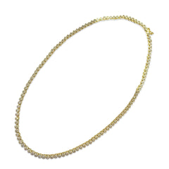 Amy Circle Bezel Tennis Necklace