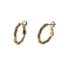 Tiny Bamboo Twist Hoops