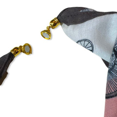 Noellery Carriage Design Magnetic Scarf