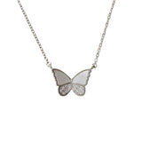 Butterfly Mother of Pearl Sparkle Necklace