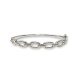 Noellery Plain Chain Bangle Bracelet
