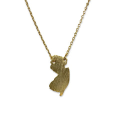 New Jersey State Map Necklace