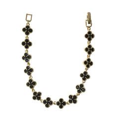 Gold Filled Bezel Flora 7” Tennis Bracelet