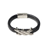 Joellery Knot Braided Leather Bracelet
