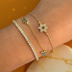 Hamsa Star of David Spiritual Charm Bracelet