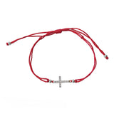 Cross CZ Red Thread Bracelet
