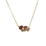 Carrie Cluster Birthstone Necklace