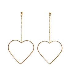 Heart Drop Earrings