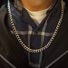 John Gold Filled 24” 8mm Long Cuban Buckle Chain