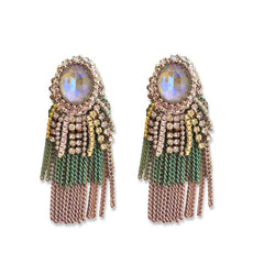 Wanda Gem Chandelier Statement Earrings