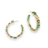 Noellery Multicolor Cluster Hoop Studs