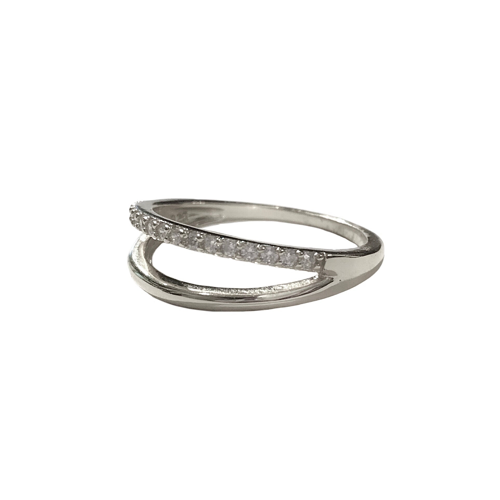 Noelia Open Pave Thick Ring