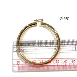 Gold Filled Tube Clasp Hoops