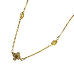 Gold Filled Flora Bezel Station Anklet