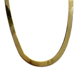 Herringbone Thick Gold 18” Necklace