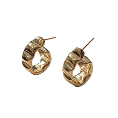Gold Filled Spiral Pillow Hoops
